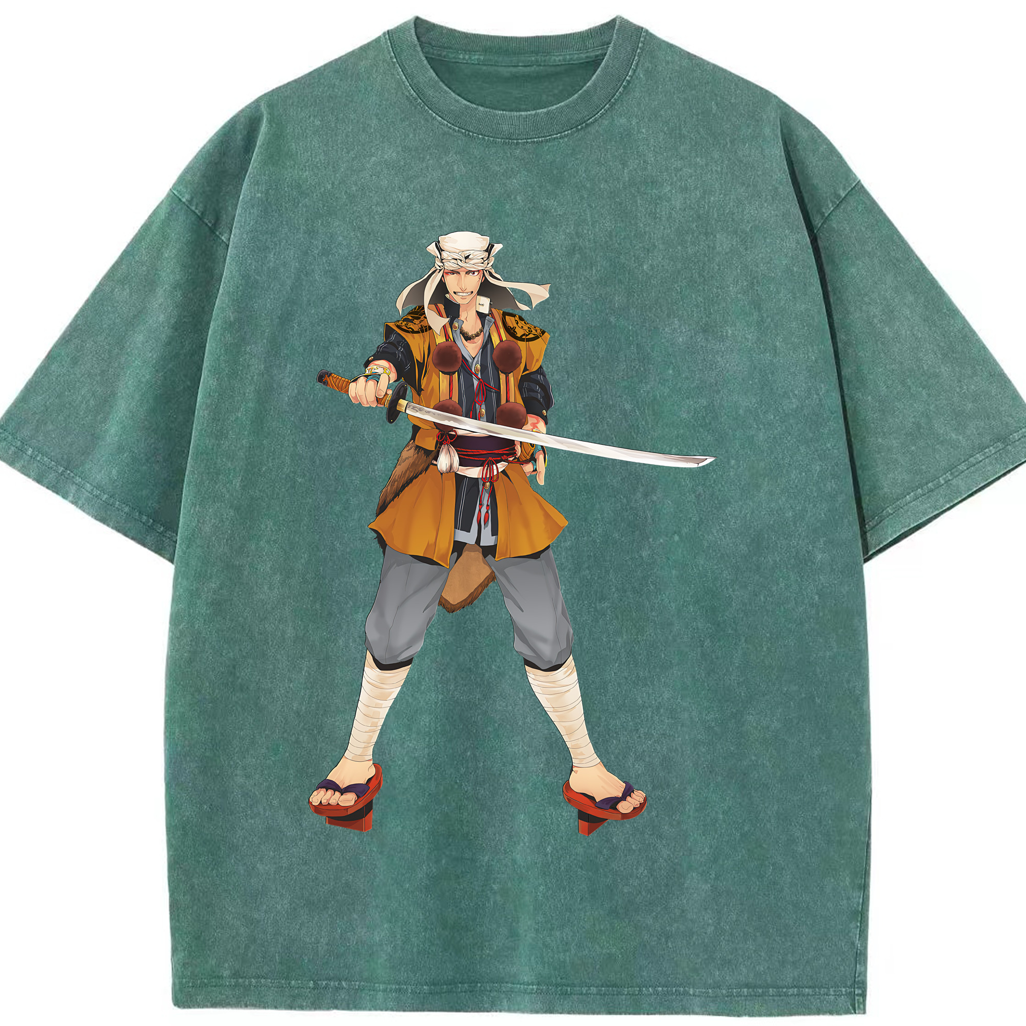 （画像用） 刀剣乱舞 Touken Ranbu 綿100% ヴィンテージ風 半袖Tシャツ（フロントプリント）